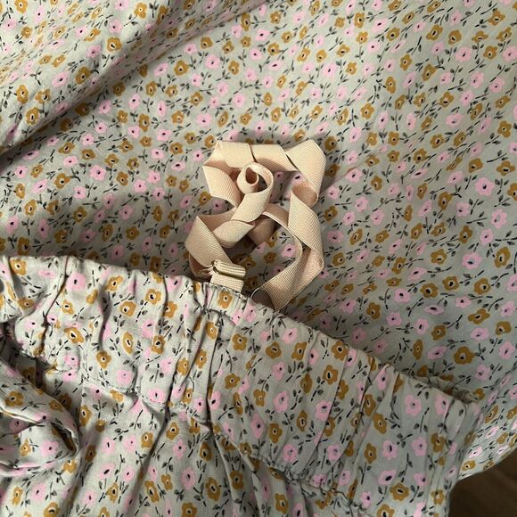 J Crew Summer Dress Size Medium Bubble Sundress Floral Sleeveless Straps Pockets - Picture 9 of 11